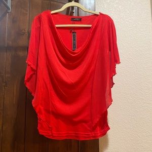 NWT Patty Drape Neckline Top